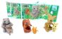 Natoons Tierfamilien Set. Alle 3 Figuren der Serie und die Beipackzettel dazu