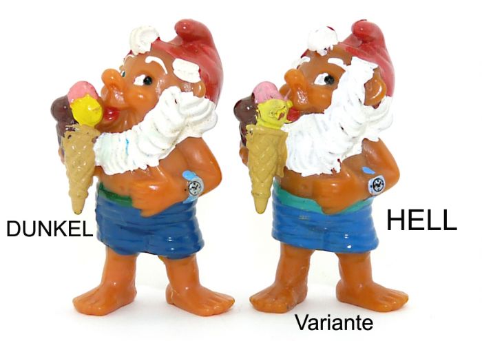 Schlemmer Schorschi mit hellblauer Hose und türkisfarbenem Gürtel (Ü-Ei Farbvariante)