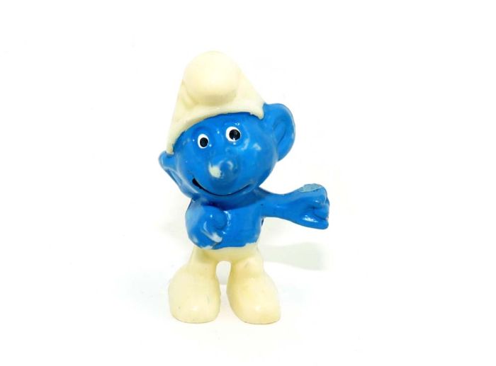 Eitelkeitsschlumpf in schlieriger Bemalung (Ü-Ei Bemalungs - Variante)