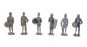 Metallfigurensatz  "Ritter". Alle 6 Figuren der Serie