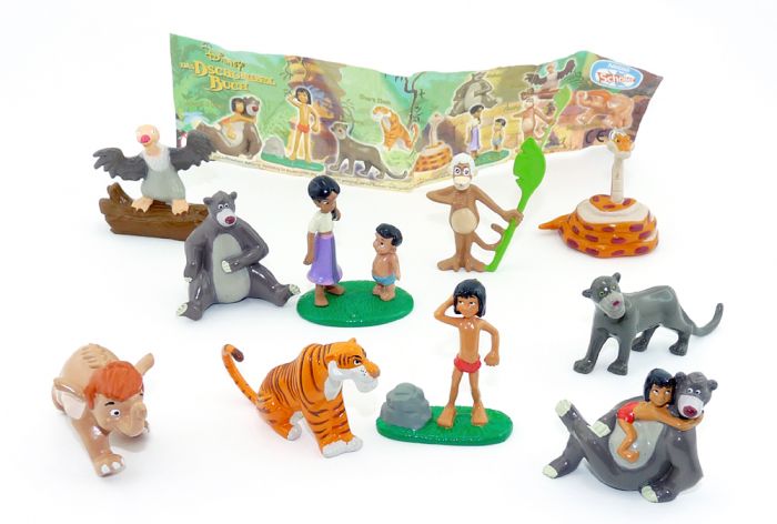 Nestle - Schöller Figurensatz von "Das Dschungel Buch" mit 1 Beipackzettel