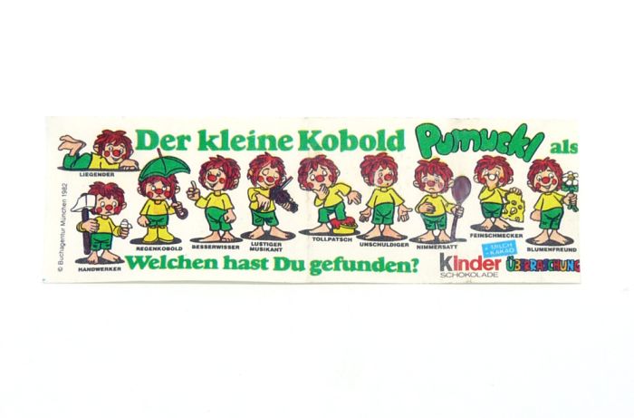 Beipackzettel der Serie Der kleine Kobold Pumuckl