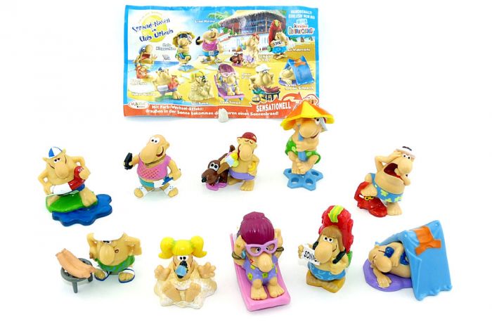 Figurensatz "Die Strandnasen" mit einem Beipackzettel 