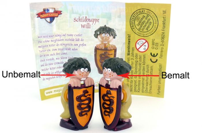 Schildträger Willi wo die Haut nicht bemalt wurde (Bemalungs - Variante)