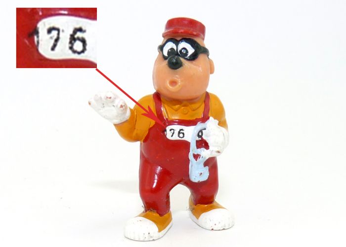 Panzerknacker, wo die Sträflingsnummer versetzt aufgdruckt ist (Druckvariante)