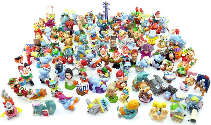 100 unterschiedliche Ü-Eier Figuren als Einsteigerpaket