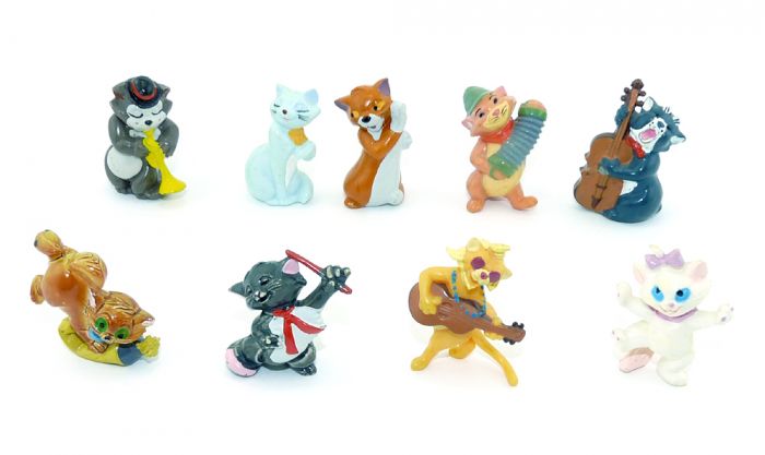 Figurensatz von Walt Disney Aristocats von 1989 (Komplettsätze)