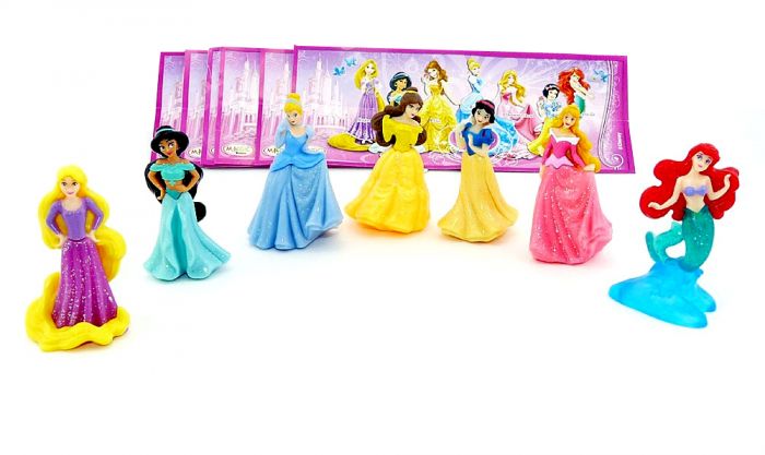 Komplettsatz PRINZESSINNEN mit allen 7 Beipackzetteln