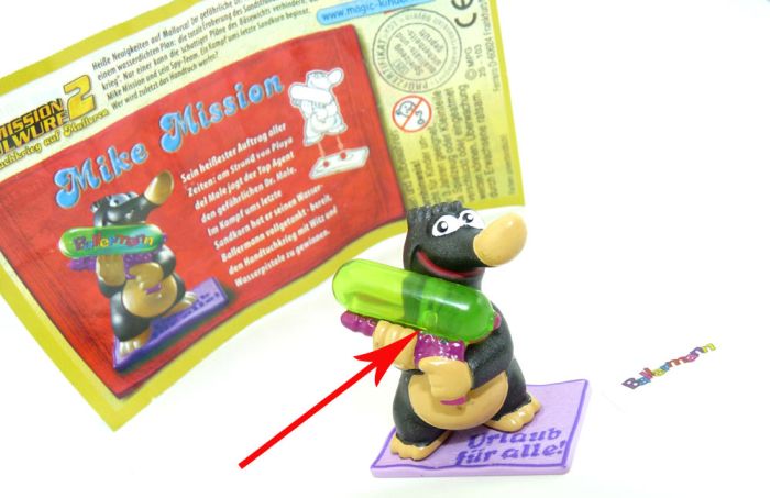 Mike Mission mit Luftblase in der Wasserpistole (Variante)
