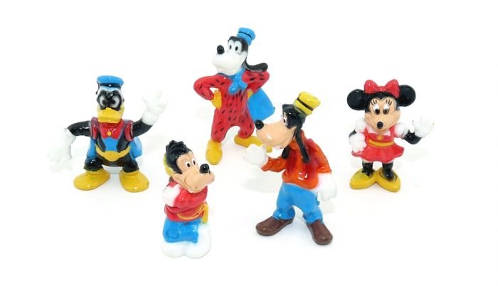 Goofy und seine Freunde Nr. 4. Topolino von 1995. 5 Figuren [Firma Nestle - Disney]