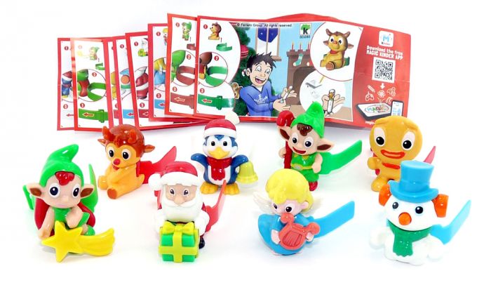 Die Weihnachtsbotschafter. Alle 8 Figuren mit Beipackzettel und Zubehör (Komplettsatz)