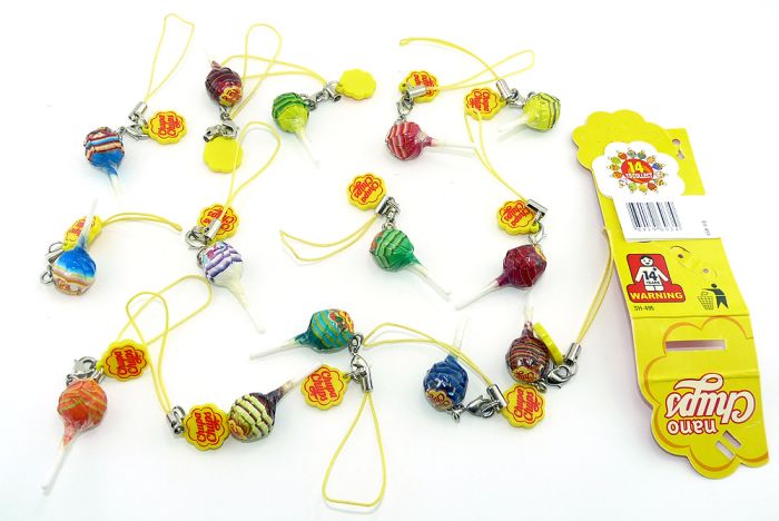 14 Mini Chupa Chup Lollys aus Japan. Lolly Länge 30mm