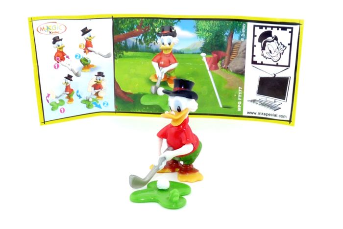 Dagobert Duck mit neutralem Beipackzettel Micky Maus & Freunde