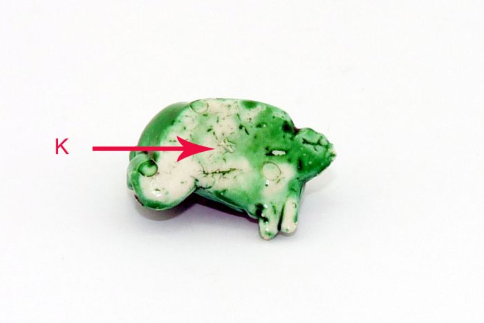 Faulenzer Frosch mit Kennung "K" (Variante)