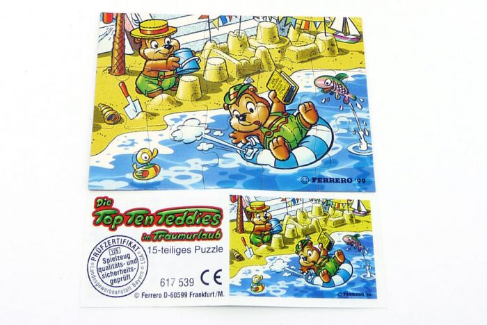 Traumurlaub Puzzleecke unten rechts mit Beipackzettel