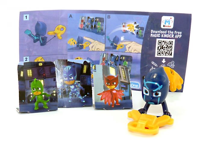 NIGHT NINJA Figur von den " PJ Masks" mit Beipackzettel DV439 