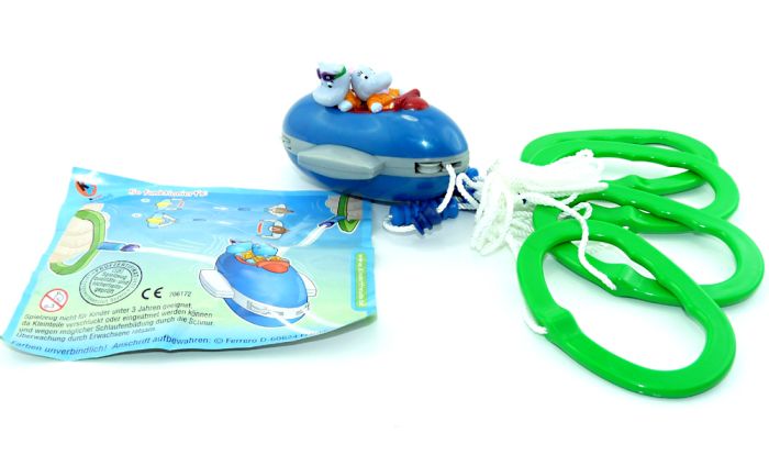 Happy Hippo SPEED Spielzeug aus dem Maxi Ei von Ferrero mit Beipackzettel