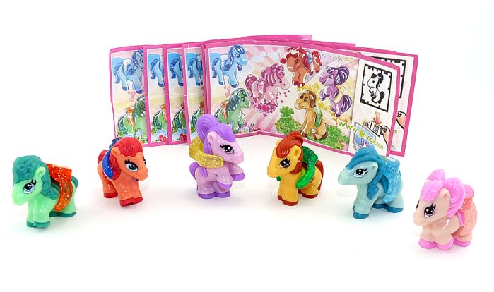 Satz Disney Little Pony mit allen Beipackzettel (aus Deutschland selten)