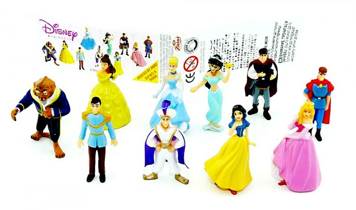 10 Disney Princess Figuren mit Beipackzettel (Firma Zaini)