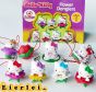 8 Hello Kitty Figuren als Flower Danglers mit Beipackzettel