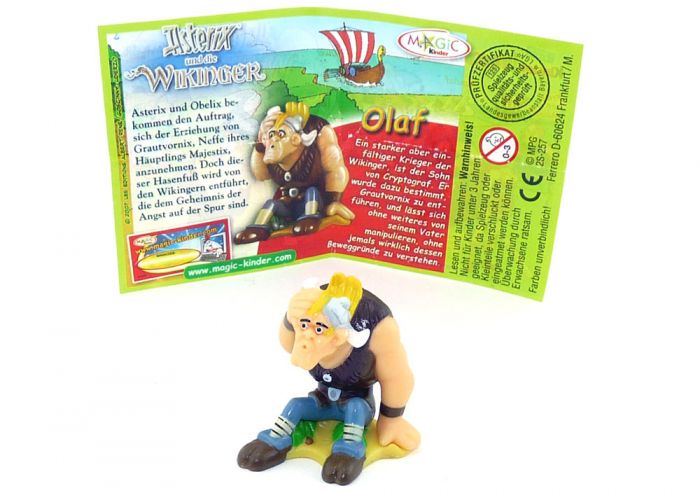 Olaf mit deutschen Beipackzettel (Asterix und die Wikinger)