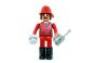 Feuerwehrhauptmann in rot mit Funkgerät (Steckfiguren)