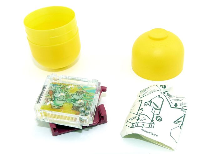Geduldsspiel vom Happy Hippo Traumschiff mit Koch als Motiv, noch in original Kapsel
