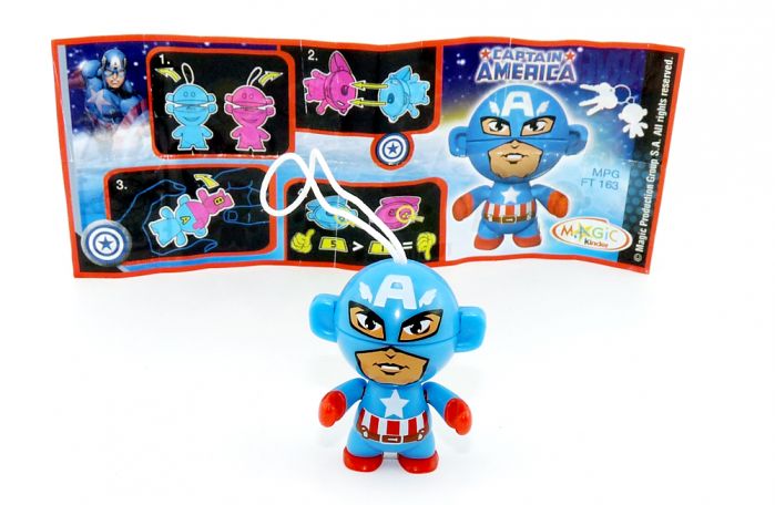 Captain America mit Beipackzettel (Marvel Twistheads)