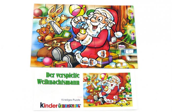 Puzzle vom Weihnachtsmann 2000 mit Beipackzettel