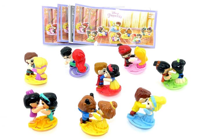Disney Princess Figuren. Komplettsatz mit allen 8 Beipackzetteln SE243 - SE250 (aus Russland)