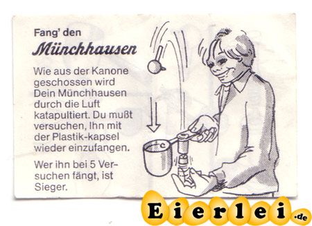 BPZ von "Fang&acute;den Münchhausen" von 1984 (Alte Ü-Ei Inhalte