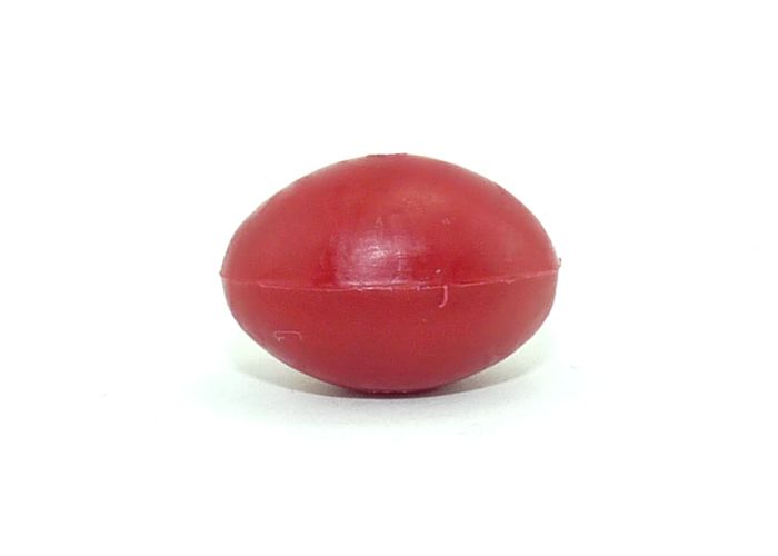 Rotes Ei vom Eierlaufschlumpf aus der Schlumpf Serie Olympiade