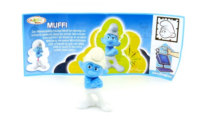 Muffi Schlumpf mit deutschen Beipackzettel (Die Schlümpfe 2)