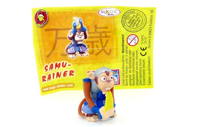 SAMU - RAINER aus der Serie "Zoff im Affenstall" mit Beipackzettel