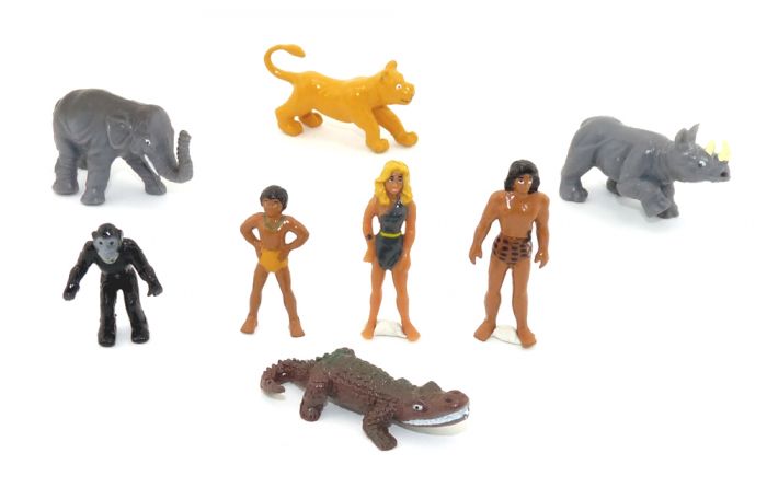 8 schöne Tarzan Figuren  (Firma Schwind)