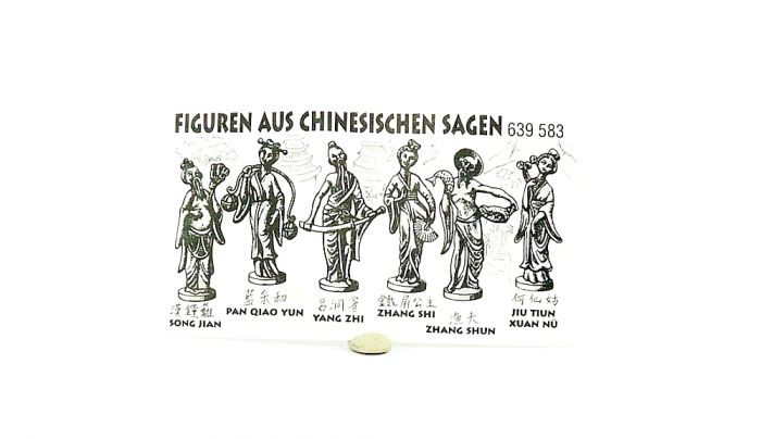 Beipackzettel von "FIGUREN AUS CHINESISCHEN SAGEN"