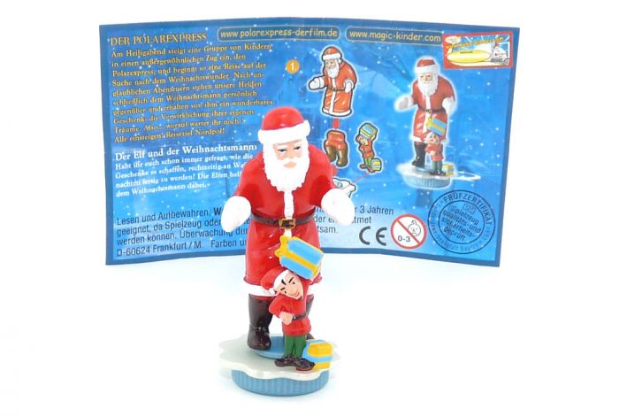 Der Elf und der Weihnachtsmann mit Beipackzettel (Polarexpress)
