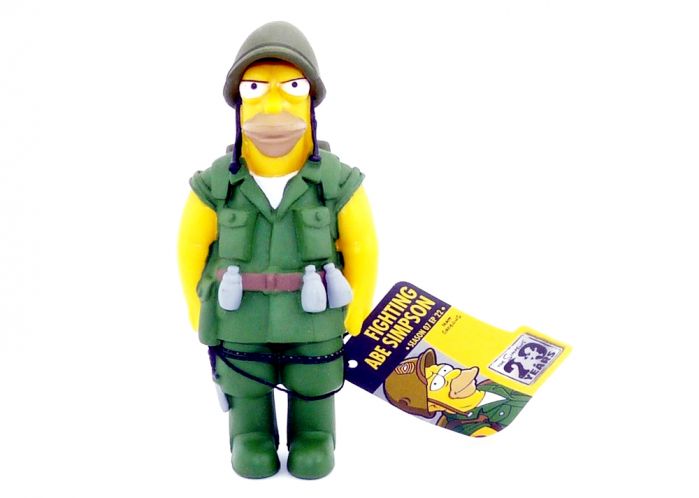 Simpsons Sammelfiguren 20th Anniversary HOMER ALS SOLDAT Größe 11cm