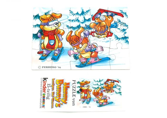 Hanny Bunny Puzzleecke unten links mit Beipackzettel