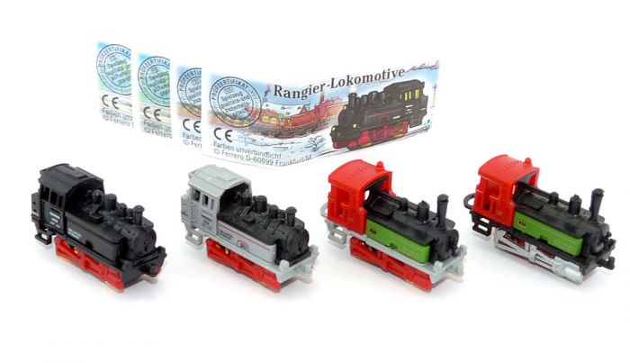 Rangier - Lokomotiven. 4 Stück, wo zwei Farbvarianten dabei sind