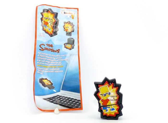 USB Stick  von den Simpsons aus Italien mit Beipackzettel