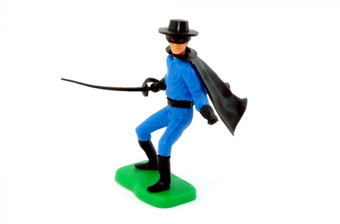 Steckfigur von Zorro mit Degen