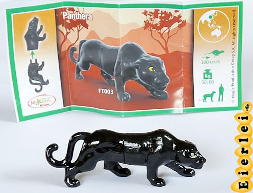 Natoons, schwarzer Panther - Panthera mit Beipackzettel FT003