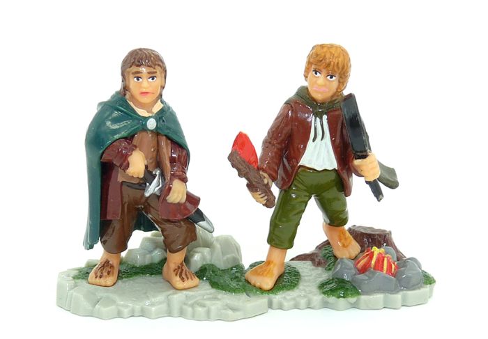 Frodo und Sam zusammengesteckt aus dem Teil Herr der Ringe "Die zwei Türme"