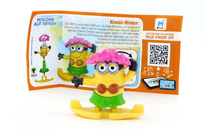 Hawaii - Minion mit Zettel EN555 (Die Minions auf Reisen)