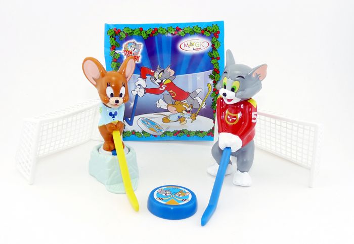Tom und Jerry beim Eishockey spielen mit BPZ aus dem Maxi Ei