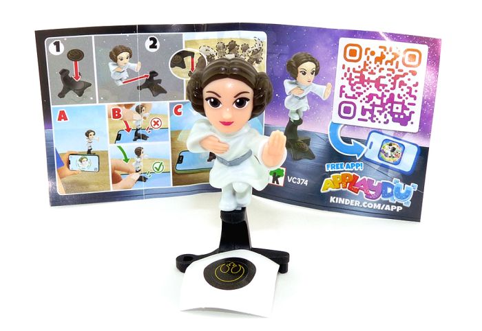 Prinzessin Leia von Star Wars 2025 mit Beipackzettel und Aufkleber (Kennung VC374)