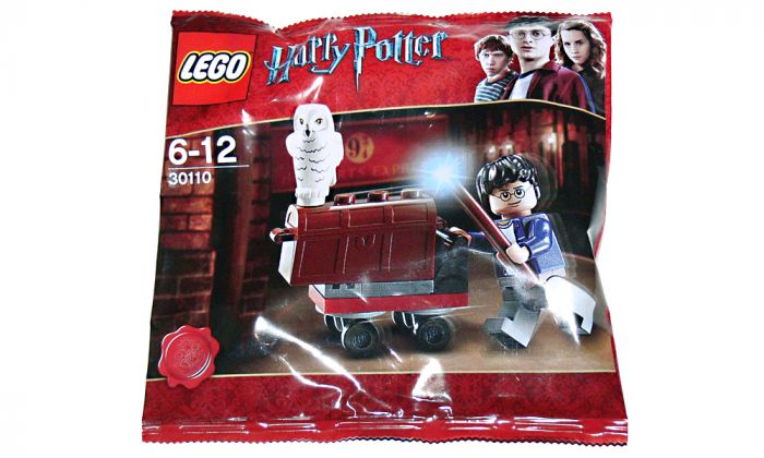 LEGO Harry Potter King's Cross Trolley mit Eule Hedwig im Polybag [Nummer 30110]