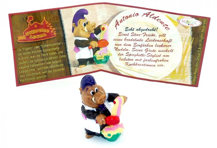 Antonio Aldente mit Beipackzettel (Duell in der Küche)