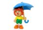 Pumuckl mit blauem Regenschirm. Bully Buchagentur 1983